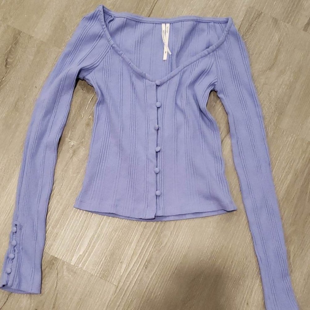 By Anthropologie V-Neck Cardigan Sweater, NWOT, Size XXS